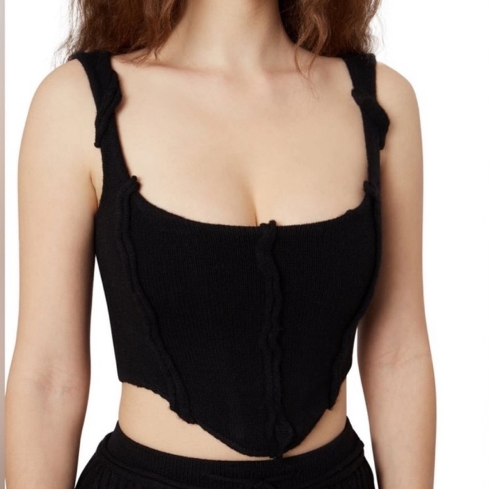 GUIZIO Open Seam Knit Corset